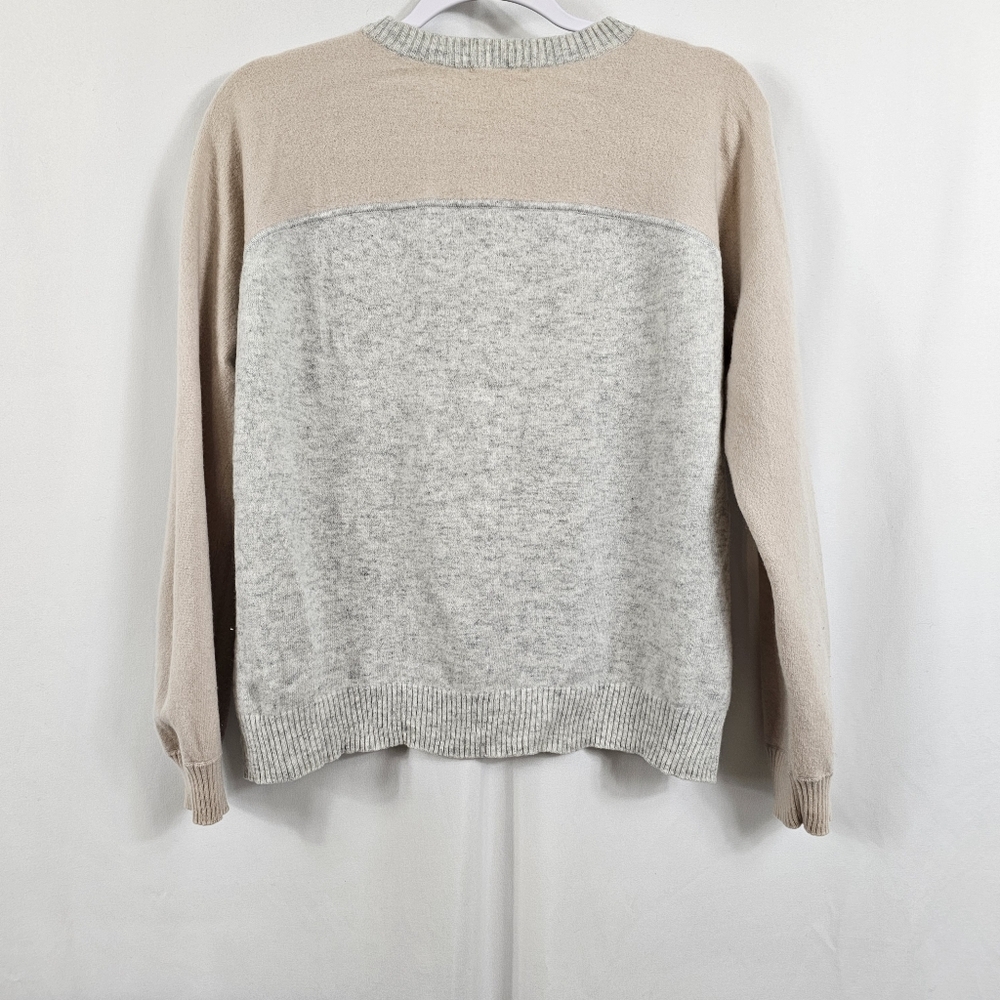 COS Gray and Tan Crew Neck Sweater - Picture 7 of 8